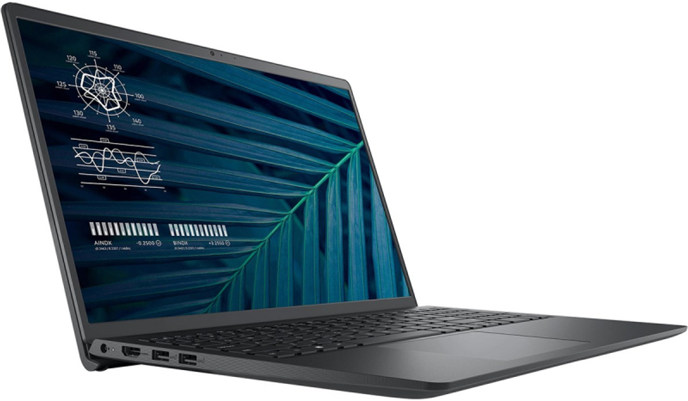 Ноутбук Dell Vostro 3510 - 15.6", 1920x1080 (Full HD), Intel Core i5 1135G7 2400MHz, SODIMM DDR4 8GB, SSD 256GB, Intel Iris Xe Graphics, Bluetooth, Wi-Fi, noDVD, 3cell, Чёрный, Windows 11 Pro 64, 210-AZZU-A8