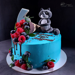 Торт с енотом кондитерская Sweet Visors Сладкие Козырьки. Кондитер Светлана Дегтерева. Торты ручной работы на заказ в СПБ. Мы создаем сладкие истории на любой вкус