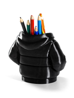 Подставка для карандашей "Худи", 13 см высота, 3D печать, черная