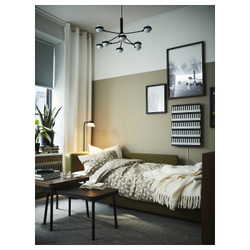 IKEA MOALINA  (ИКЕА МОАЛИНА)  -  Штора, 2 шт, белая, 145x300 см