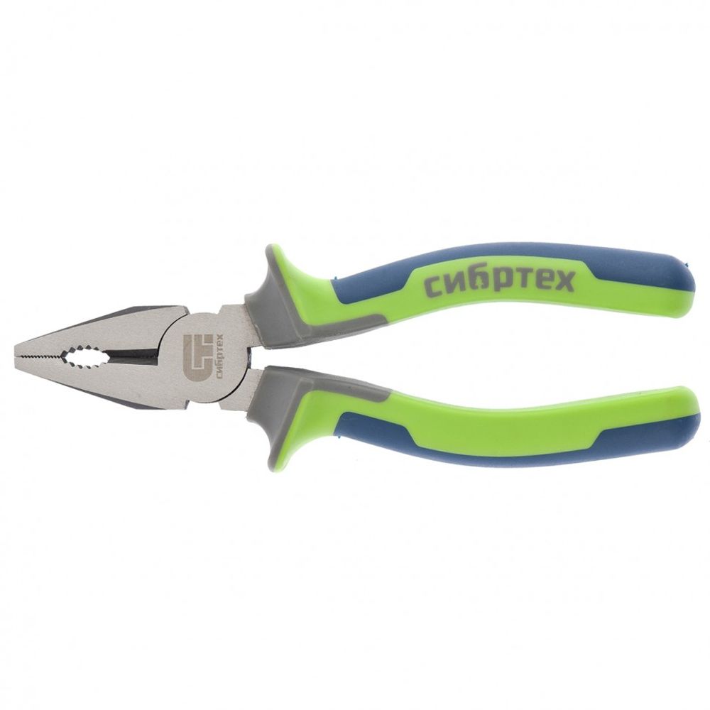17053 Плоскогубцы комбинированные, 160 мм, фосфатирование, трехкомпонентные рукоятки  Сибртех