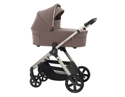 Детская коляска 3 в 1 Espiro Only 2025 и автокресло Pi Graphite 408 nude brown / Графитовый (Graphite 117)