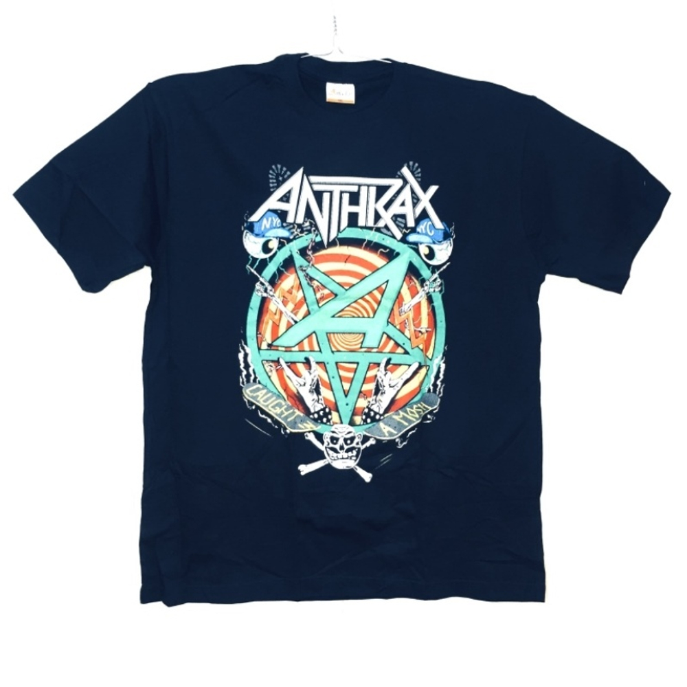 Футболка Anthrax пентаграмма и козы (XS)