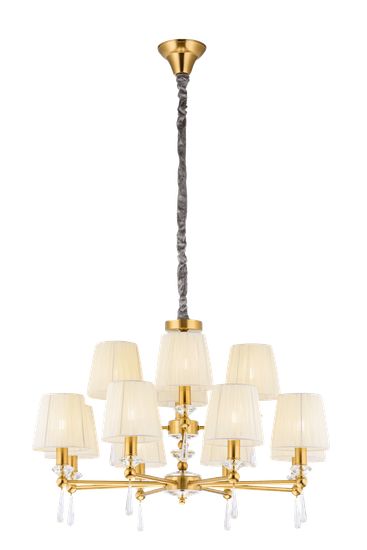 8902/8+4LT BRASS (1) Люстра (NW)