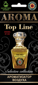 Ароматизатор для автомобиля AROMA TOP LINE №s08 French Leather картон