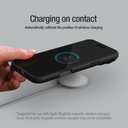 Чехол синего цвета от Nillkin на iPhone 16 Pro Max с металлической откидной крышкой, серия CamShield Prop Magnetic Case ( с поддержкой беспроводной зарядки MagSafe)