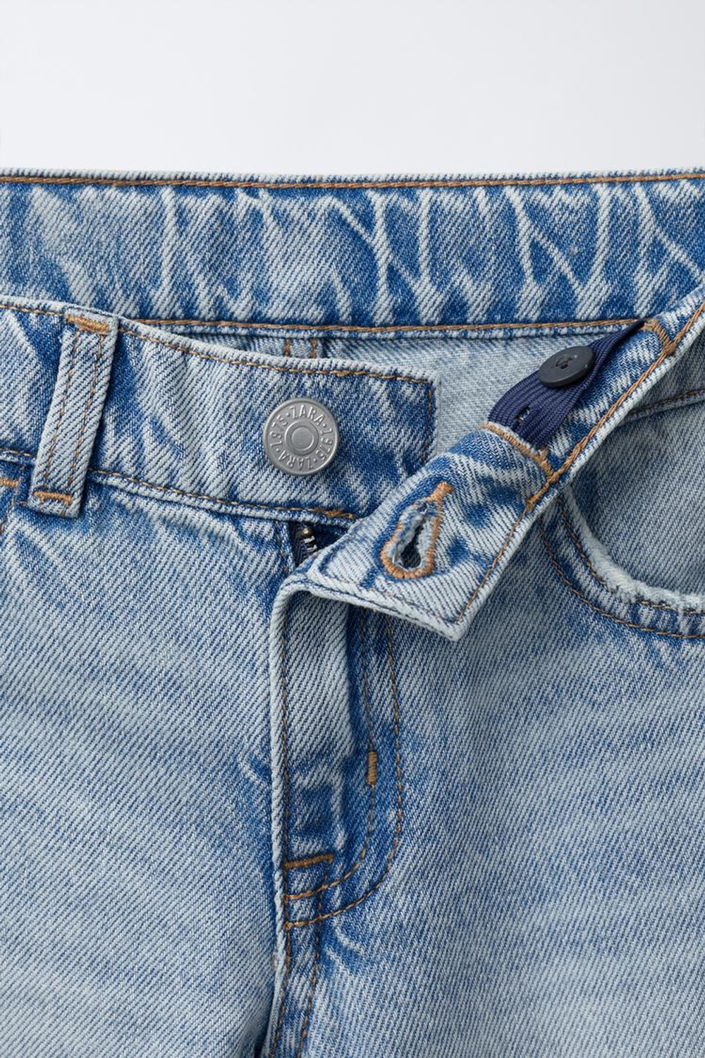 ZARA ДЖИНСЫ STRAIGHT, ГОЛУБОЙ