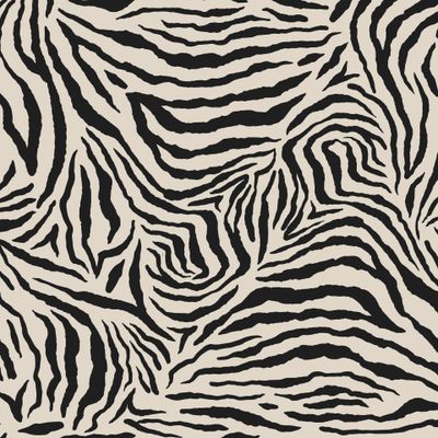 Зебра на бежевом фоне