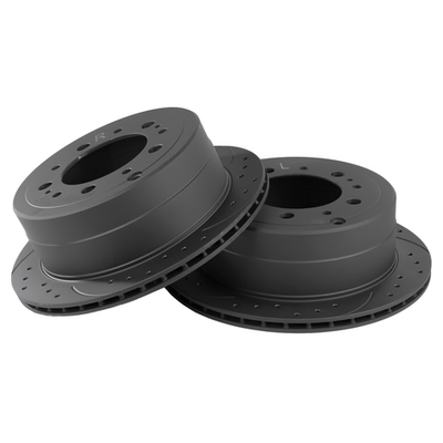 Диск тормозной задний перфорированный PRO-Line с покрытием (компл.2 шт) TOYOTA LC100/LEXUS LX470 GANZ GIJ06121S