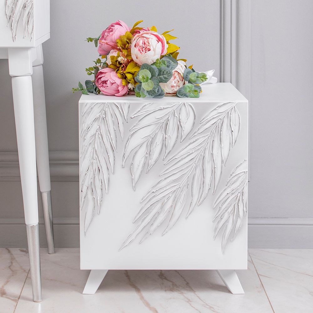 Тумба прикроватная Тропик Сканди Айс Сильвер правая