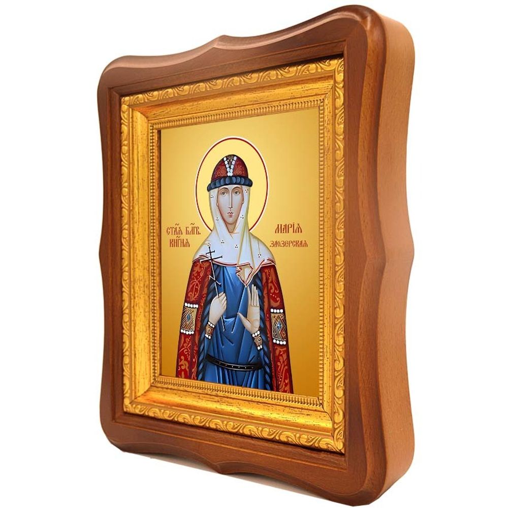 Мария Заозерская благоверная княгиня. Икона на холсте.