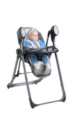 Стульчик для кормления - Электрокачели Sweet Baby Amuleto Steel Grey
