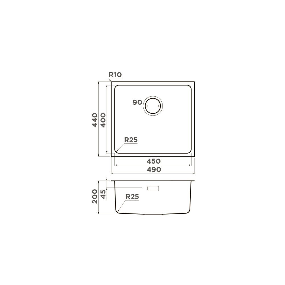 Кухонная мойка Omoikiri Tadzava 49-U/I-LG нерж.сталь/светлое золото 4993263