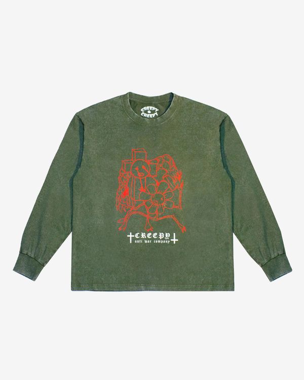 Лонгслив Принуждение хаки - фото 1