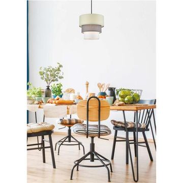 8039/1 MODERNI LN25 133 никель/мятный/серый/белый, металл/текстиль Подвесной светильник Е27 60W 220V ILAIDA