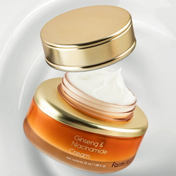 Крем с женьшенем и ниацинамидом для лица FarmStay Ginseng & Niacinamide Cream, 55мл