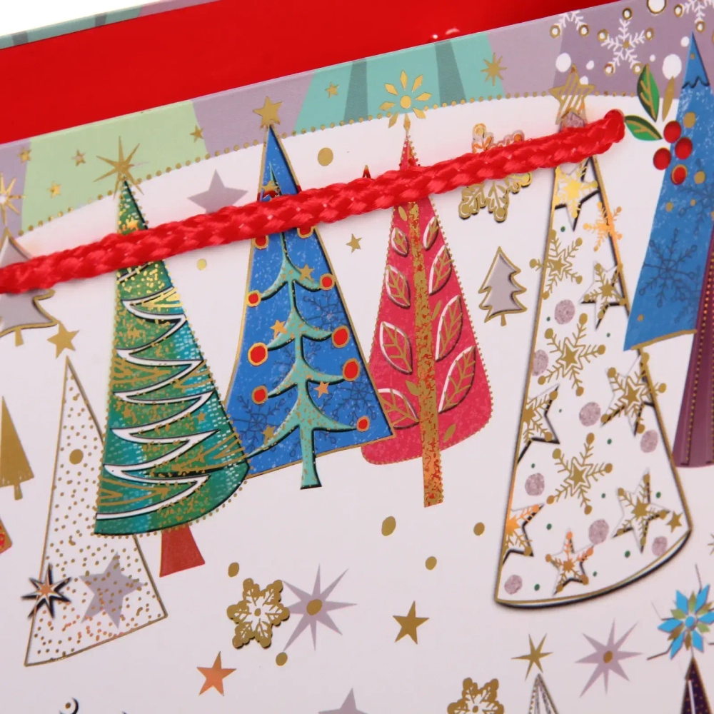 Пакет подарочный «Зимнее веселье» 24,5*19,5*9.9 см, микс