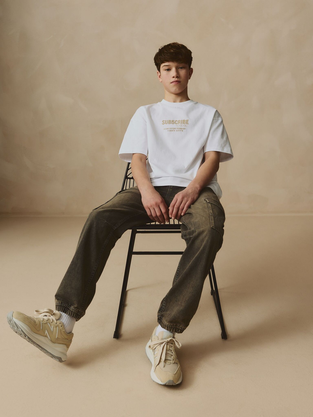 Джинсы карго для мальчика Next AC5-530, Серый