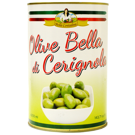 Оливки Bella Contadina гигант изумрудные 4250 гр