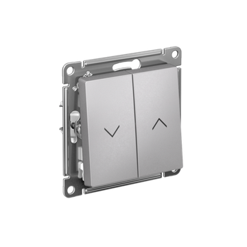 Выключатель для жалюзи 2-кл. AtlasDesign 10А механизм алюм. SE ATN000319