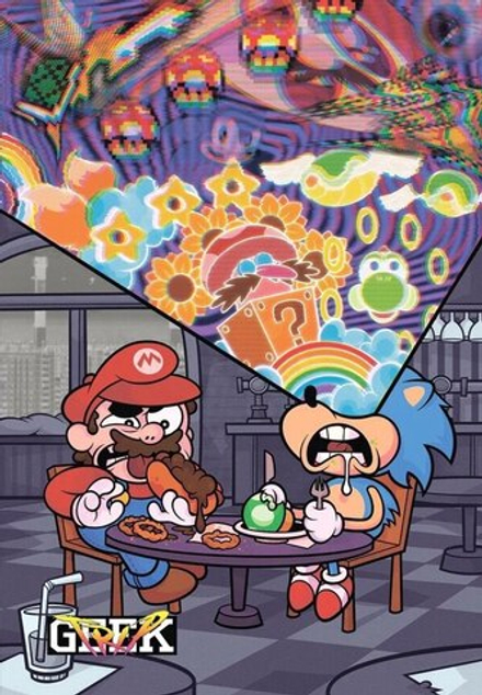 Обложка на паспорт Пиксельный Трип