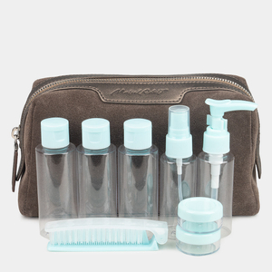 Несессер Trapèze из замши и кожи теленка, цвета латте