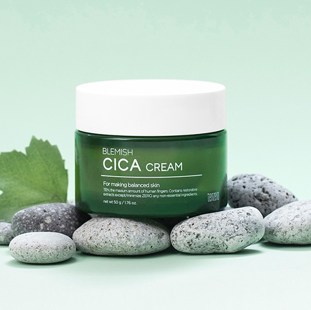 Смягчающий крем с экстрактом Центеллы Азиатской Tenzero Blemish Cica Cream 50гр