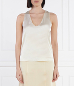 Сатиновый топ Patrizia Pepe - бежевый(2C1561 A644)