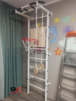 Монтаж шведской стенки Sv Sport в пеноблочные, газоблочные стены