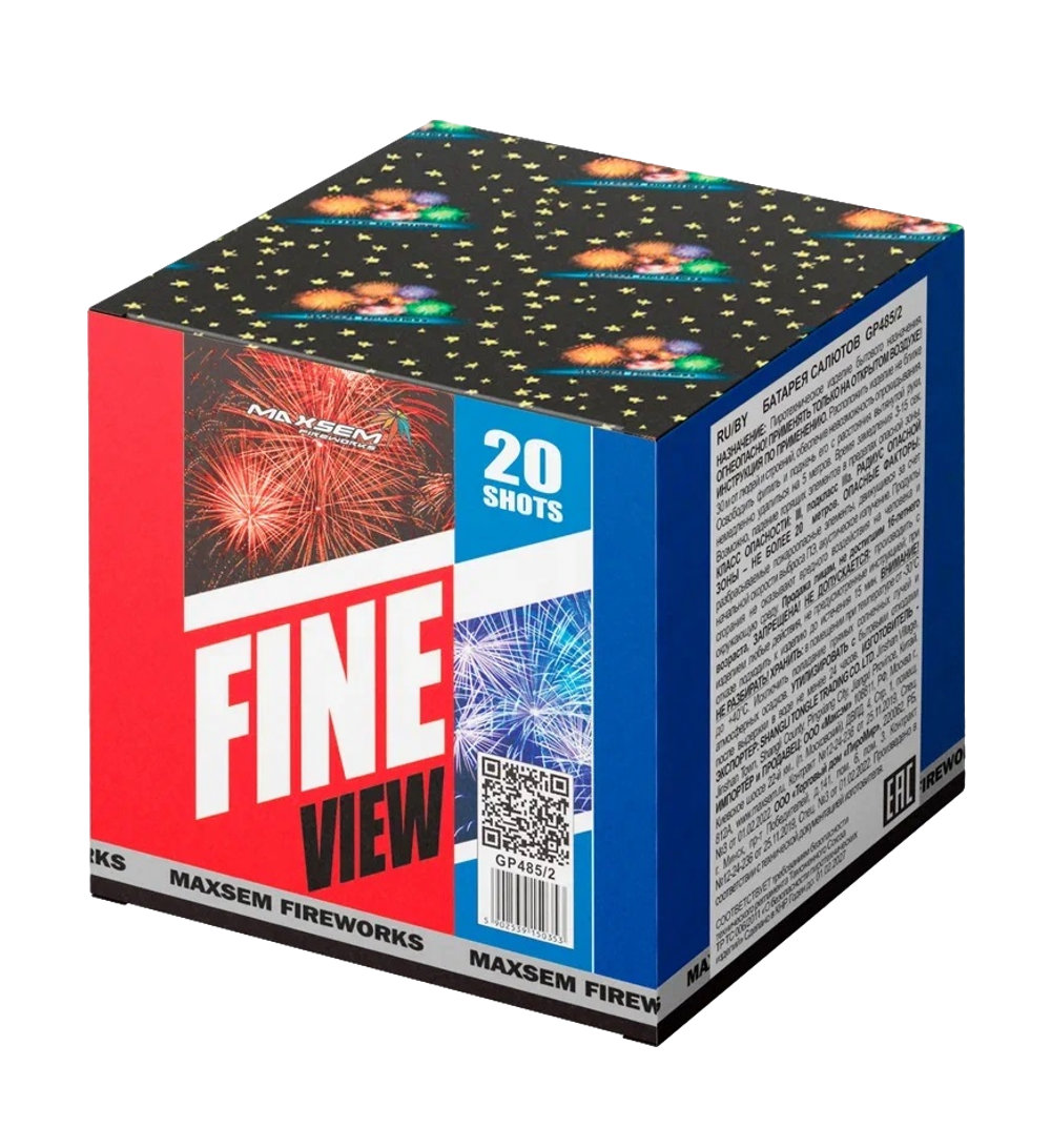 Салют FINE VIEW 20 залпов 0.8 калибр GP485/2 Maxsem