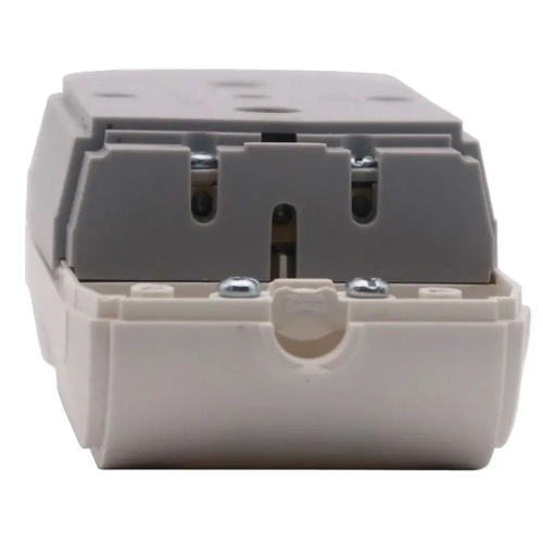 Колодка 2-местн. с/з белый