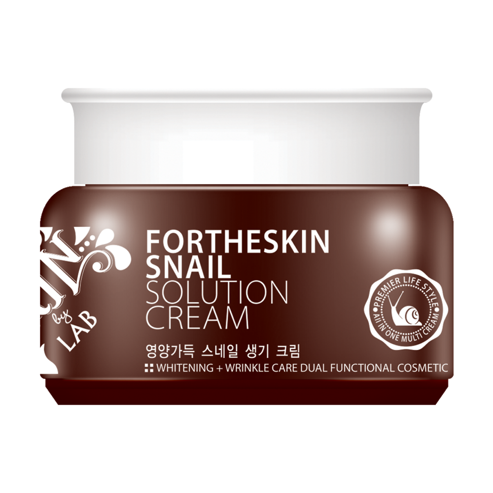 [FORTHESKIN] SNAIL SOLUTION CREAM - Крем для лица МУЦИН УЛИТКИ, 100 мл