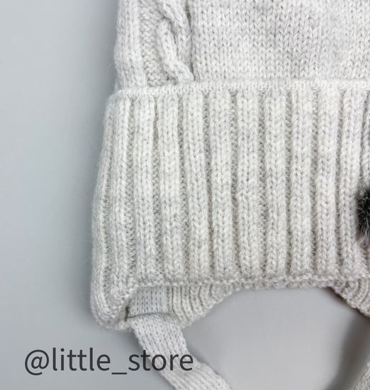 Шапка зимняя "Зайчик" Св серая