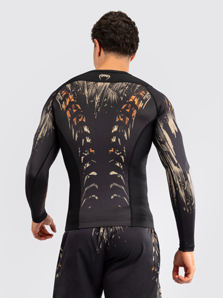 Рашгард Venum Tiger Black/Neo Orange L/S