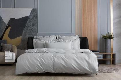 Постельное белье 1.5 спальное German Grass Ash grey Allure Серый