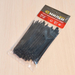 Хомут-стяжка 100шт 2,5*100мм черный, нейлон "Милен"