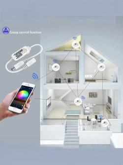 Умный WIFI диммер-контроллер для светодиодной ленты для Алисы 12-24V голосовое управление светом