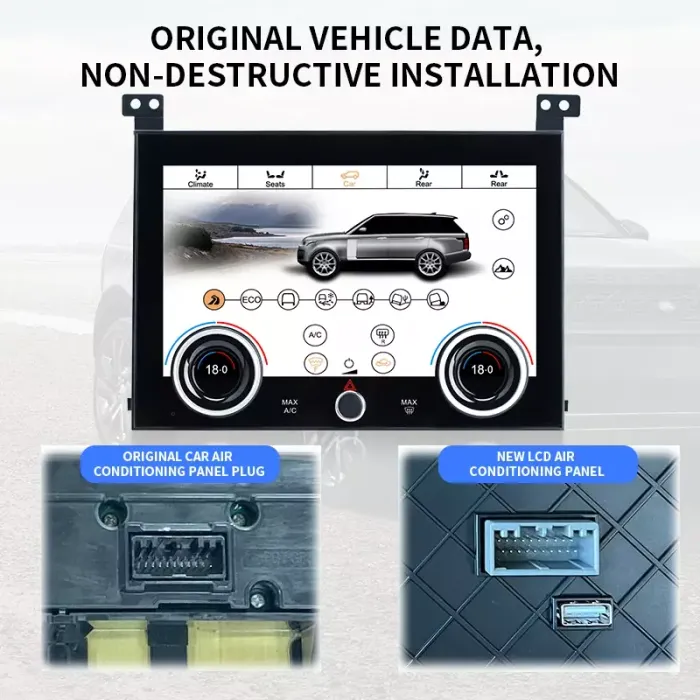 Цифровая LCD-панель управления климатом для Range Rover 4 2012-2017 - Carsys экран 10" IPS, без отверстия под CD привод