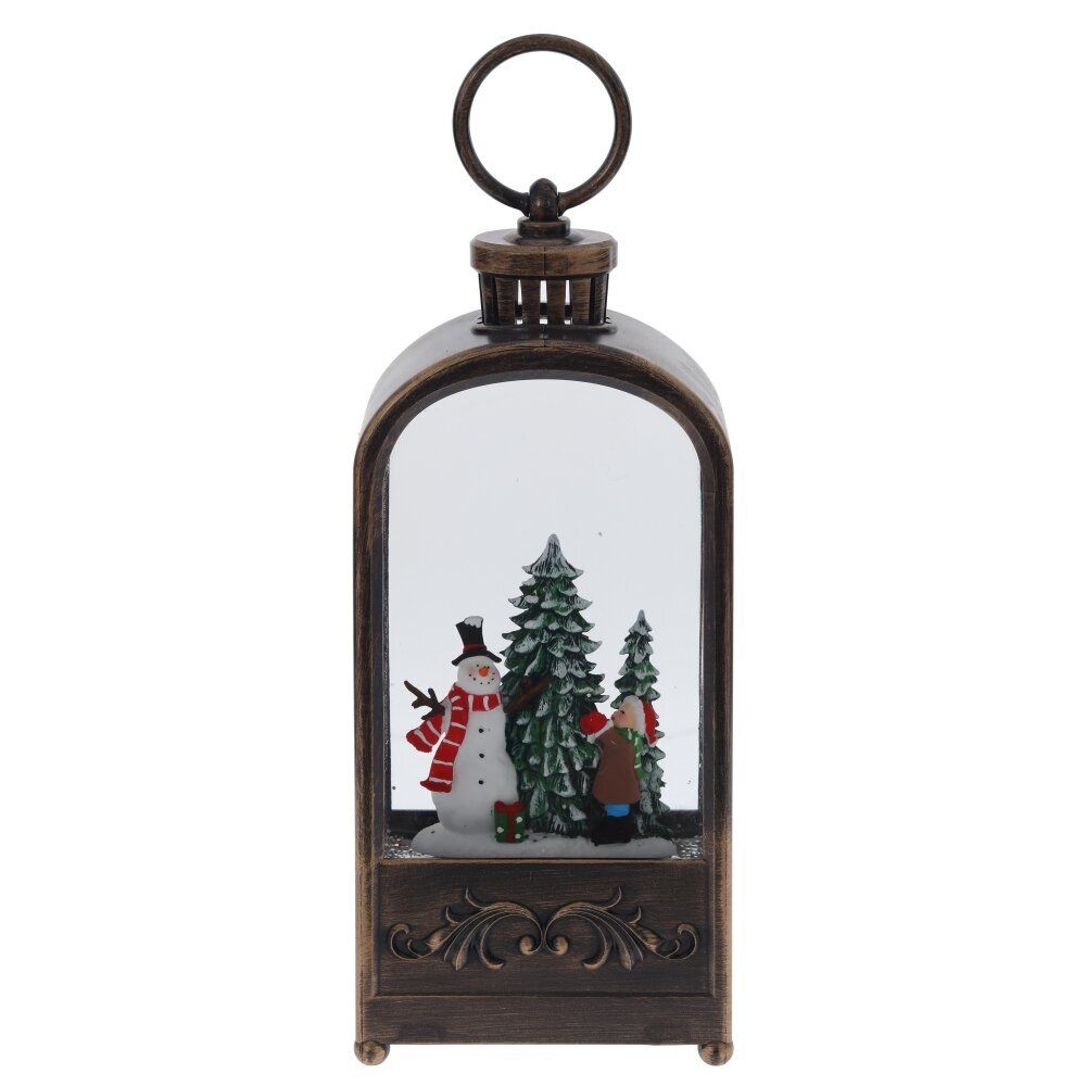 GAEM Изделие декоративное "Фонарь" (подсвет, муз, вьюга, 3хААА н/п +USB), L10 W6 H27 см