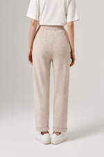 31113 Брюки женские (серо-бежевый меланж)