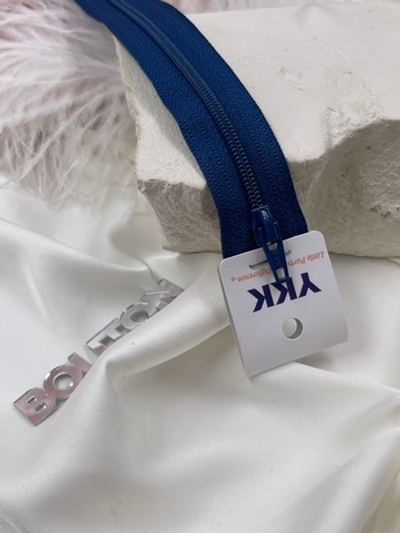 Молния YKK спираль неразъёмная, 3мм, цвет 040, синий