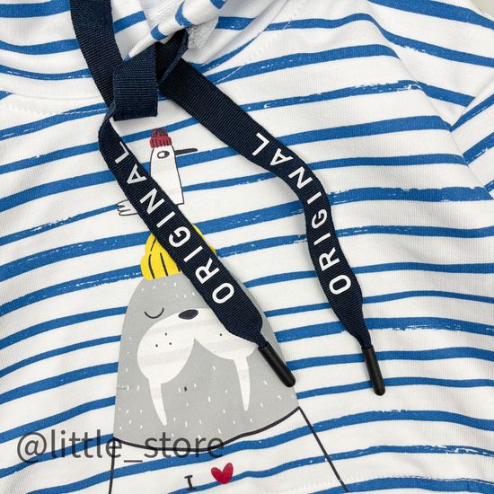 Толстовка из футера "Морской бриз" полоска