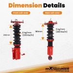 MaXpeedingrods Coilovers Suspension подходит для автомобиля Subaru BRZ compatible for Toyota 86 compatible for Scion FR-S 12-22