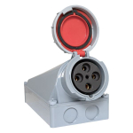 Розетка стационарная наружная EKF ps-1442-125-380