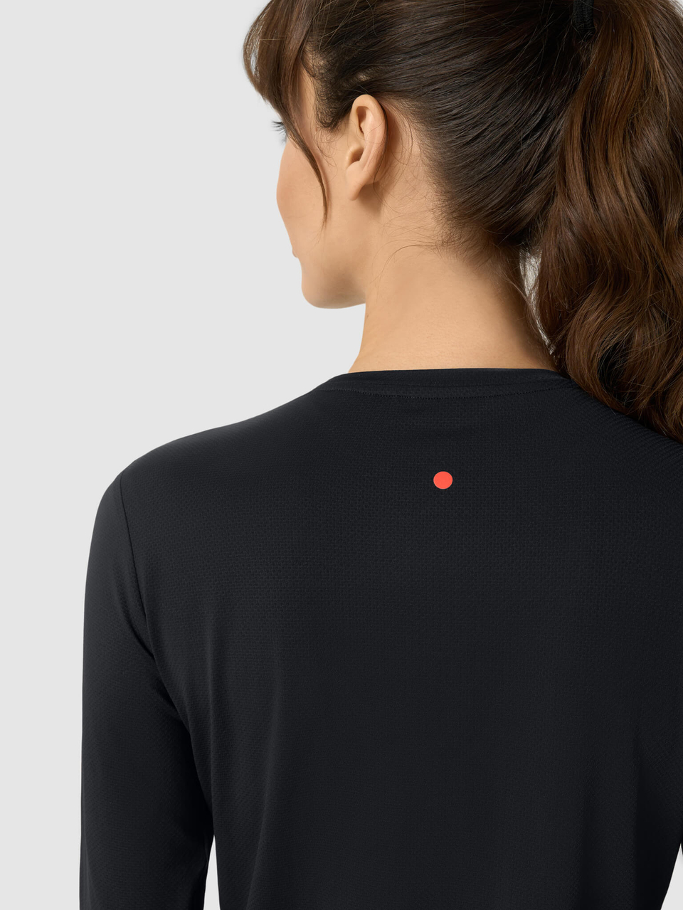 Лонгслив женский Лето чёрный