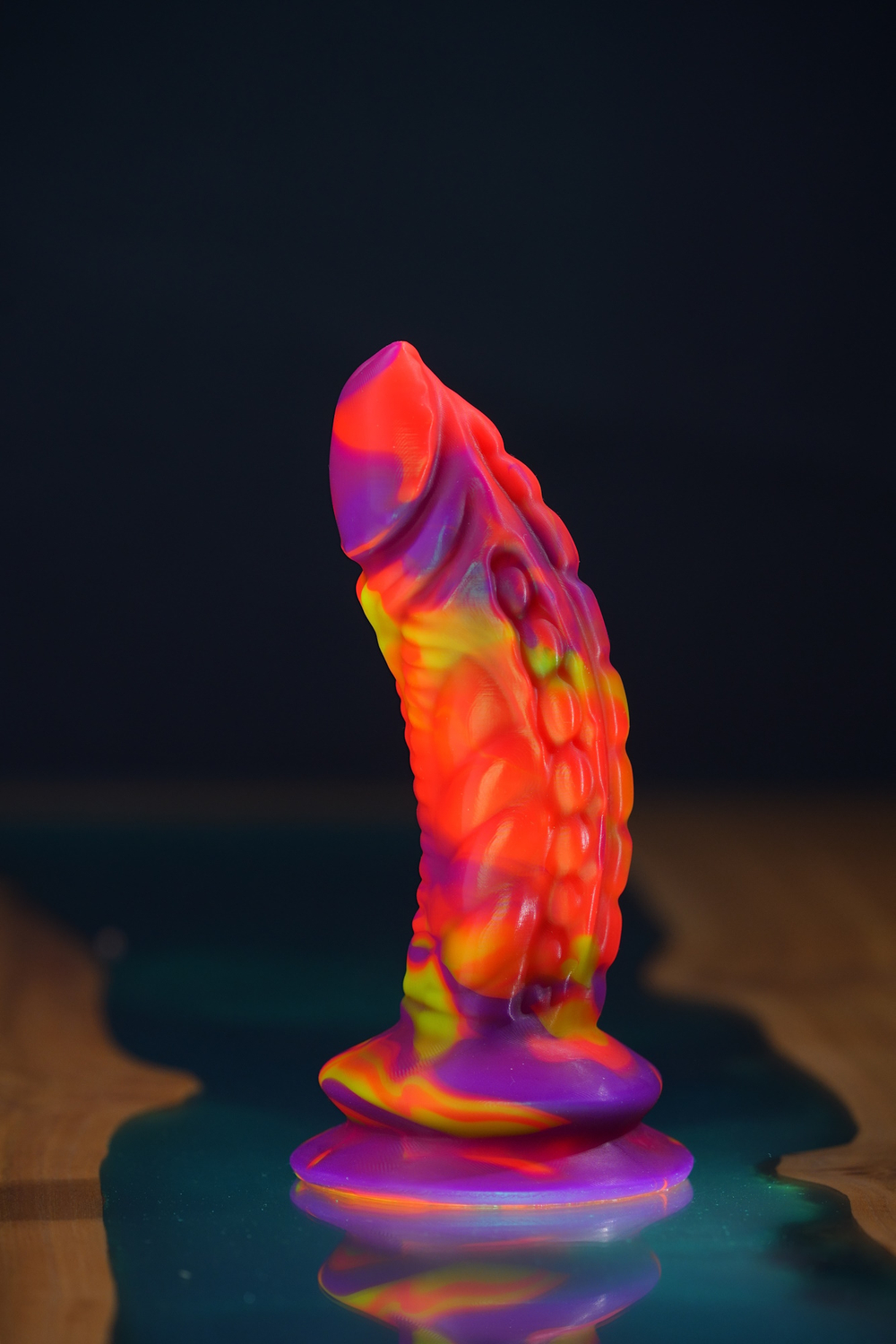 Фантазийный фаллоимитатор Mr. G-spot, разноцветный - 18 см