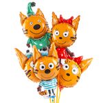 Шар с клапаном (13''/33 см) Мини-фигура, Три Кота, Коржик