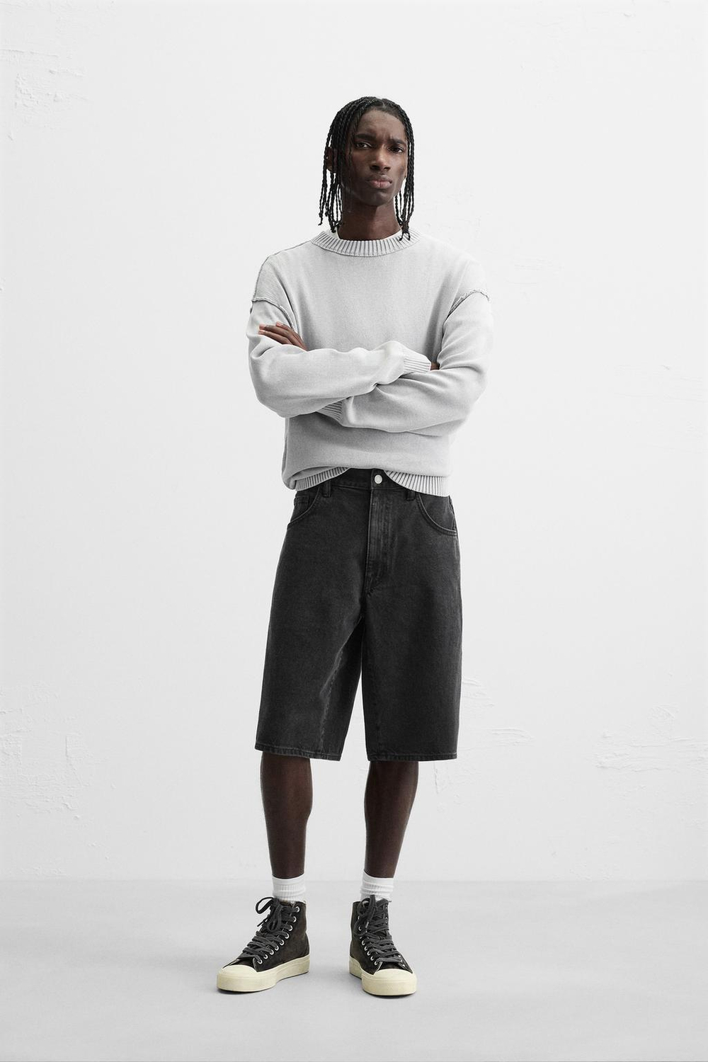 Джинсовые шорты baggy-fit