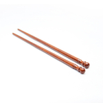 Деревянные заколки-шпильки для волос из красного дерева (махагон), набор из двух штук H14