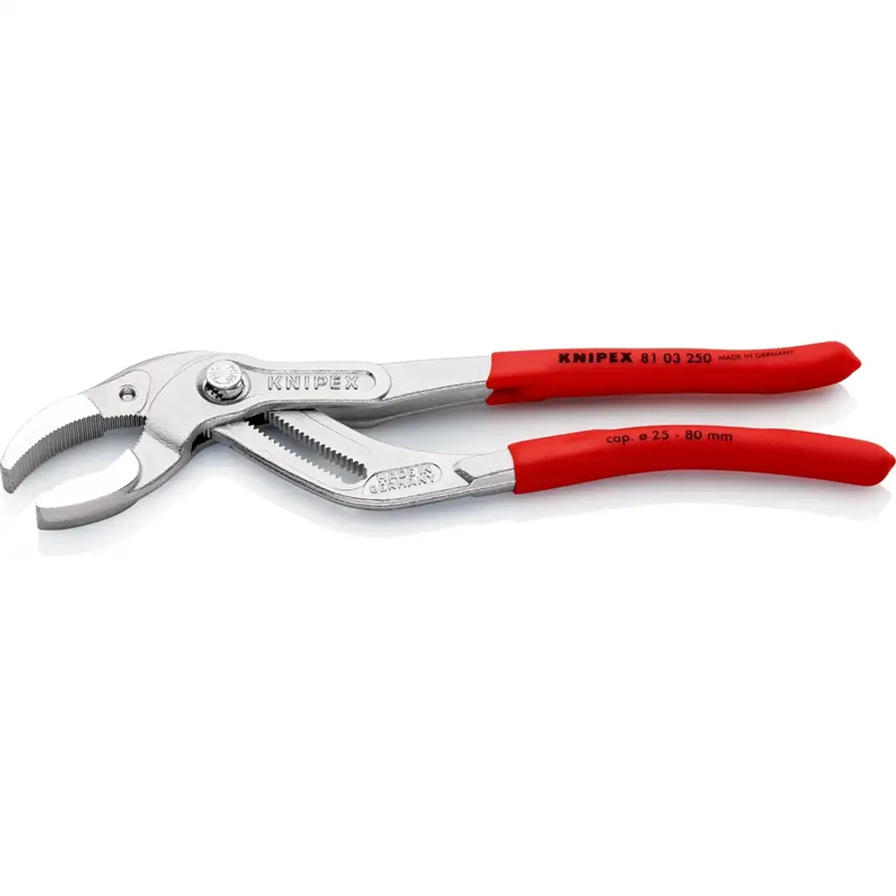 Клещи трубные захватные хромированные 250 мм Knipex 81 03 250